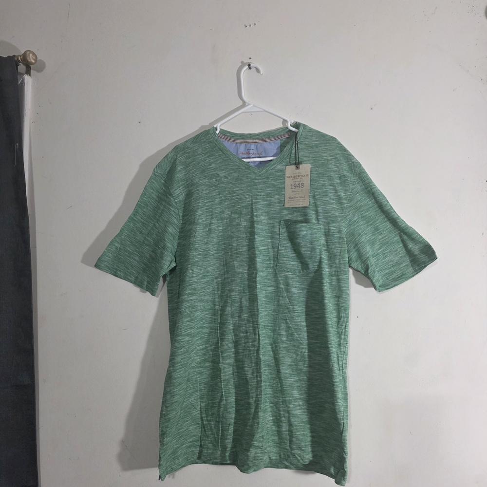 Weatherproof Green Short Sleeve Men's Tee